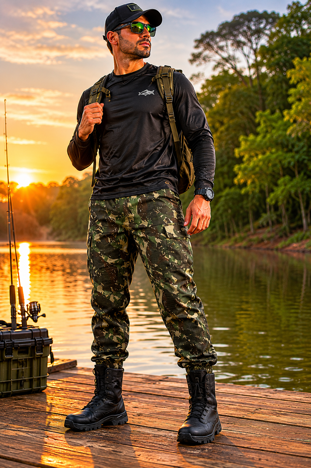 Calça Tática Arpex™ Camuflada EB | Militar para Caça e Pesca