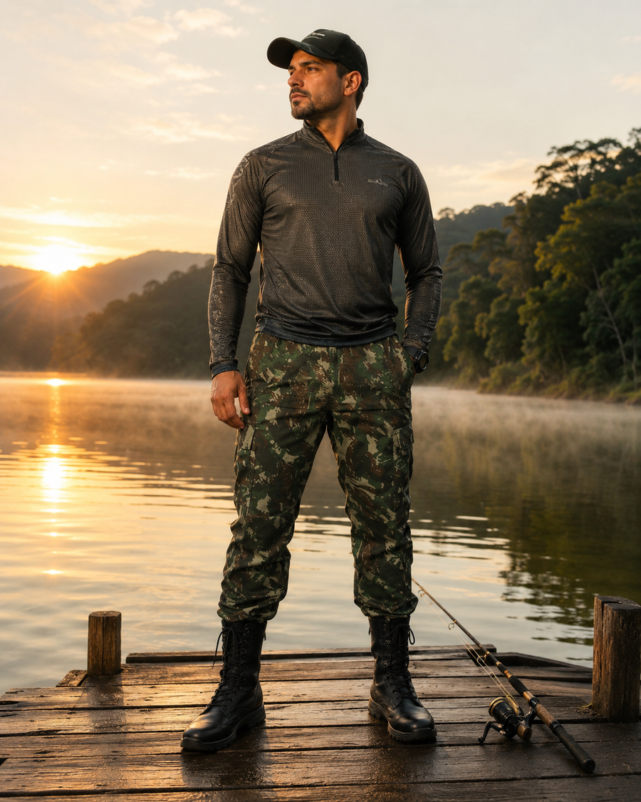 Calça Tática Arpex™ Camuflada EB | Militar para Caça e Pesca