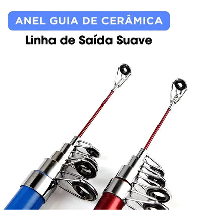 Kit Robalo Power – 2 Varas 60–120 lbs com Molinete e Linha